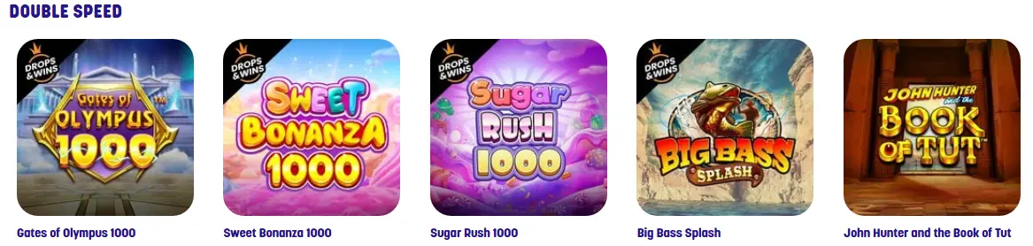 Double speed slots at Caxino